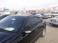 Ветровики для Mercedes E-class W-211 2003-2009 седан (HIC). Фото 4
