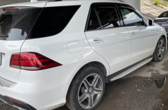 Вітровики для Mercedes GLE-class Coupe C-292 2015-... з Хром Молдінгом (HIC). Фото 3