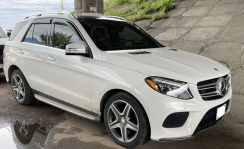 Вітровики для Mercedes GLE-class Coupe C-292 2015-... з Хром Молдінгом (HIC). Фото 2