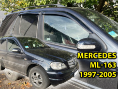 Ветровики для Mercedes ML-class W-163 1997-2005 Q2 (DEFL). Фото 2