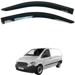 Вітровики для Mercedes Vito W-639 Viano 2003-2015 (на скотчі) (DEFL LUX)