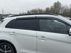 Вітровики для Mitsubishi ASX 2010-2017 з хром молдингом (DEFL). Фото 2