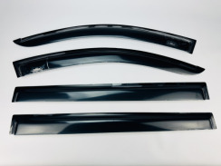 Ветровики для Mitsubishi Pajero Sport 2009-2015 (HIC). Фото 4