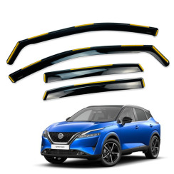 Вітровики для Nissan Qashqai III 2021-... вставні (HAWK)