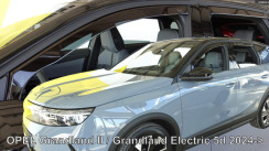 Ветровики для Opel Grandland II 2014-... 5D (вставные, комплект 4 шт) (Heko)