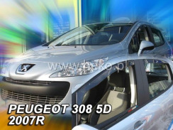 Вітровики для Peugeot 308 2007-2014 хетчбек 5D (+OT) (Heko). Фото 3