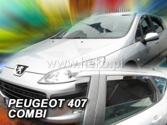 Ветровики для Peugeot 407 2004-2011 5D (-...ОТ) универсал (Heko). Фото 3