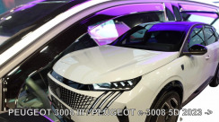 Вітровики для Peugeot e-3008 2023-... 5D (вставні,комплект 4 шт) (LSE) (Heko)