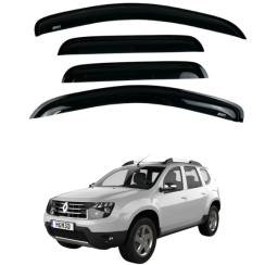 Вітровики для Renault Duster I 2010-2018 (на скотчі) (DEFL LUX)