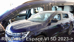 Ветровики для Renault Espace VI 2023-... 5D (вставные, комплект 4 шт) (Heko)