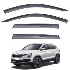 Вітровики для Skoda Karoq 2017-... з чорн. пол. (TAN)