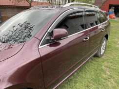 Вітровики для Skoda Superb II 2008-2015 універсал С Хром Молдингом (HIC)