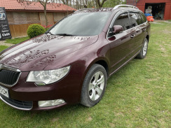 Ветровики для Skoda Superb II 2008-2015 универсал С Хром Молдингом (HIC). Фото 2