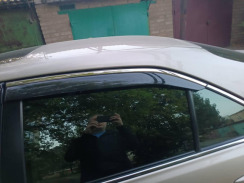 Вітровики для Toyota Camry V40 2006-2011 з хром молдингом (DEFL). Фото 6