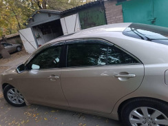 Вітровики для Toyota Camry V40 2006-2011 з хром молдингом (DEFL). Фото 3