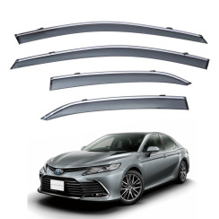 Вітровики для Toyota Camry V70 2017-... хром/7 пок. (TAN)