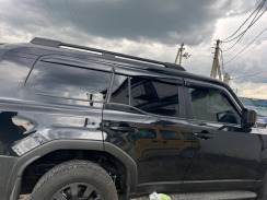 Ветровики для Toyota LAND CRUISER PRADO J250 комплект 4 шт. 2024-... (HAWK). Фото 4