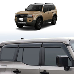 Ветровики для Toyota LAND CRUISER PRADO J250 6ШТ. 2024-... (HAWK). Фото 6