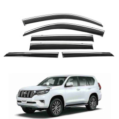 Вітровики для Toyota LC 150 Prado/GX 460 2010-... 6ш тз хром молдингом (HAWK)
