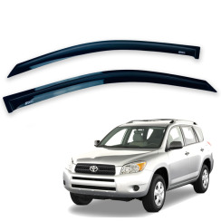 Ветровики для Toyota RAV-4 2006-2013 Long Q2 (DEFL)