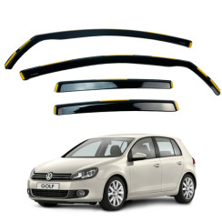 Вітровики для Volkswagen Golf-6 2008-2012 хетчбек вставні (HAWK)