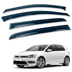 Вітровики для Volkswagen Golf-7 2012-... хетчбек Q2 (DEFL)