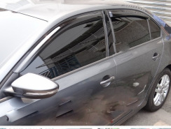 Вітровики для Volkswagen Jetta 2011-2018 седан (HIC). Фото 3