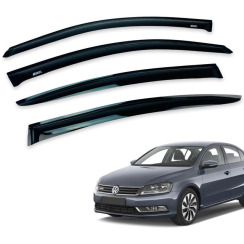 Ветровики для Volkswagen Passat B7 2012-2019 USA седан Q2 (DEFL)