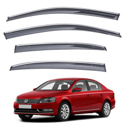 Вітровики для Volkswagen Passat B7/8 USA 2012-2019 седан хром (TAN)