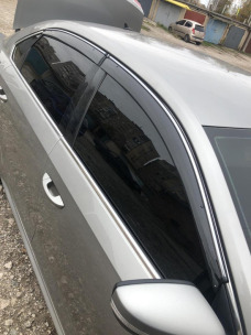 Ветровики для Volkswagen Passat B7/8 USA 2012-2019 седан хром (TAN). Фото 7