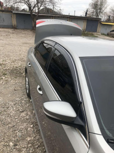 Ветровики для Volkswagen Passat B7/8 USA 2012-2019 седан хром (TAN). Фото 6