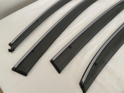 Ветровики для Volkswagen Passat B7/8 USA 2012-2019 седан хром (TAN). Фото 3