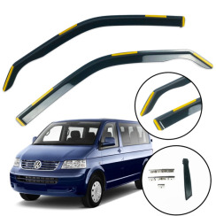 Вітровики для Volkswagen T5/T6 2003-2021 (вставні, комплект 2 шт) (DEFL)
