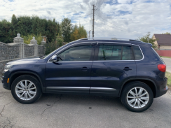 Вітровики для Volkswagen Tiguan 2007-2016 з хром молдингом (HIC)