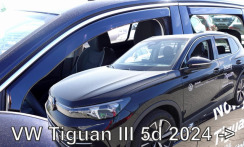 Ветровики для Volkswagen Tiguan 2024-... 5D (вставные, комплект 4 шт) (LSE) (Heko)