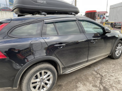 Вітровики для Volvo V60 2010-... С Хром Молдингом (HIC)