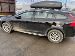 Вітровики для Volvo V60 2010-... С Хром Молдингом (HIC). Фото 3