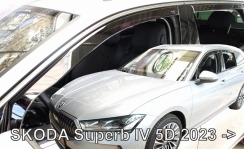 Ветровики для Skoda Superb IV 2023-... 5D (вставные, комплект 4 шт) универсал (LSE) (Heko)