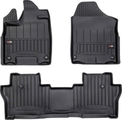 Резиновые коврики в салон для Honda Pilot (mkIII) 2015-2022 / Passport (mkIII) 2018-2025 (1-2 ряд) (Frogum Proline 3D)