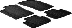 Гумові килимки в салон для Alfa Romeo 147 (mkI) 2000-2010 / GT (mkI) 2003-2010 комплект з 4 штук (Gledring)
