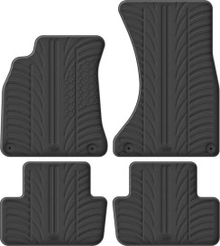 Гумові килимки в салон для Audi A4/S4/RS4 (mkIV)(B8) 2008-2016 / A5/S5/RS5 (mkI)(Sportback) 2009-2016 комплект з 4 штук (Gledring)