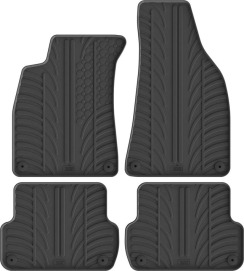 Гумові килимки в салон для Audi A4/S4/RS4 (mkII)(B6) 2000-2006 комплект з 4 штук (Gledring)