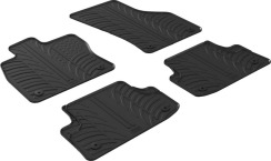 Резиновые коврики в салон для Audi A3/S3/RS3 (mkIII) 2012-2020 (седан/хетчбек) комплект из 4 штук (Gledring)