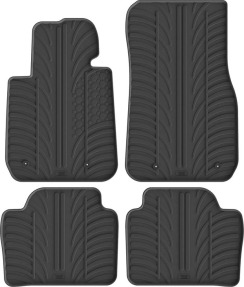 Гумові килимки в салон для BMW 3-series (F30; F31; F80) 2011-2019 комплект з 4 штук (Gledring)