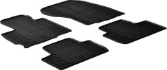 Гумові килимки в салон для Mitsubishi ASX (mkI) 2010-2023; Citroen C4 Aircross (mkI) 2012-2017; Peugeot 4008 (mkI) 2012-2017 комплект з 4 штук (Gledring)