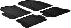Резиновые коврики в салон для Ford Fiesta (mkV) 2002-2008 / Fusion (mkI) 2002-2012 комплект из 4 штук (Gledring)