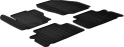 Гумові килимки в салон для Ford Galaxy (mkII) 2006-2010 / S-Max (mkI) 2006-2010 (1-2 ряд) комплект з 4 штук (Gledring)