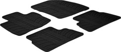 Гумові килимки в салон для Honda Civic (mkVIII) 2005-2012 (EU)(5-дв.) комплект з 4 штук (Gledring)