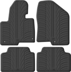 Резиновые коврики в салон для Hyundai Santa Fe (mkIII) 2012-2018 комплект из 4 штук (Gledring)