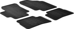 Гумові килимки в салон для Hyundai Accent (mkIII) 2005-2010; Kia Rio (mkII) 2005-2011 комплект з 4 штук (Gledring)